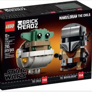LEGO Brick Heads - Star Wars The Mandalorian & the Child (RETIRED SEALED)